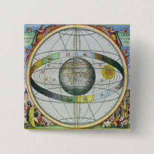 Map of Christian Constellations, from 'The Celesti 15 Cm Square Badge