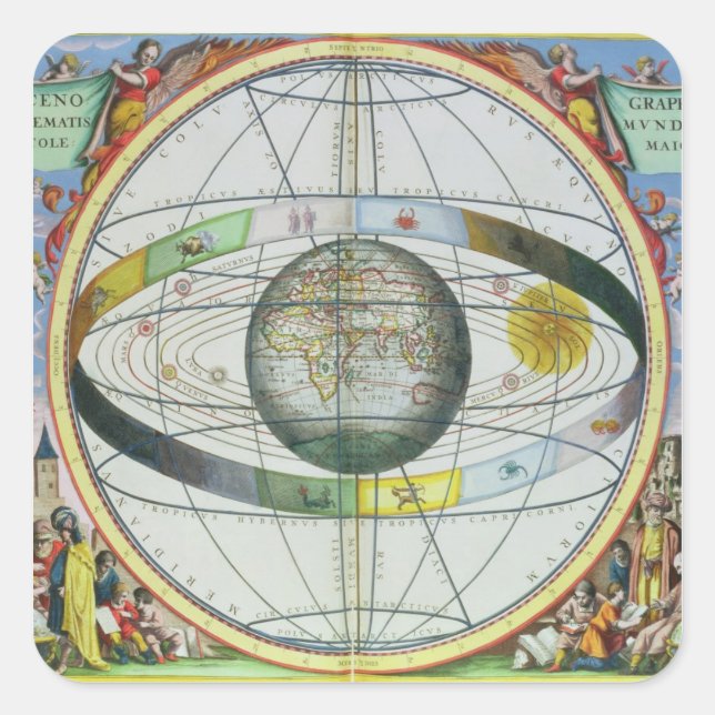 Map of Christian Constellations, from 'The Celesti Square Sticker (Front)
