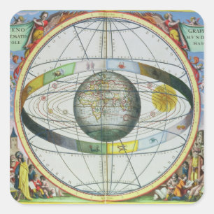 Map of Christian Constellations, from 'The Celesti Square Sticker