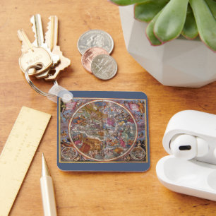 Map of Christian Constellations, Southern Skies Key Ring