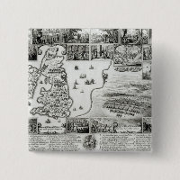 Map of Civil War England and a view of Prague
