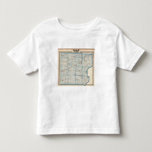 Map of Clark County Toddler T-Shirt (Front)