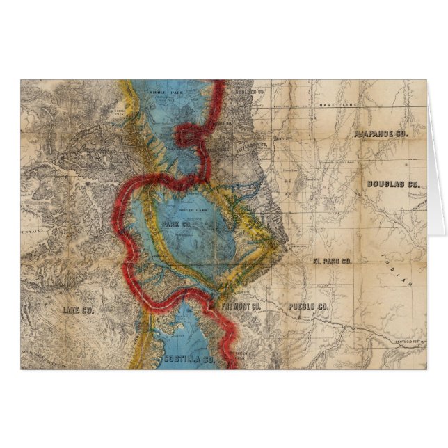 Map of Colorado Territory (Front Horizontal)