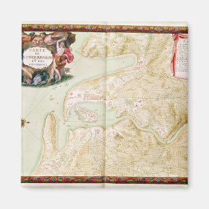 Map of Concarneau Magnet