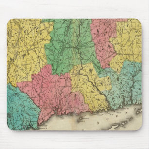 Map Of Connecticut Mouse Mat