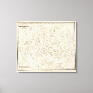 Map of Constellations Canvas Print