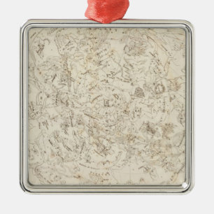 Map of Constellations Metal Tree Decoration