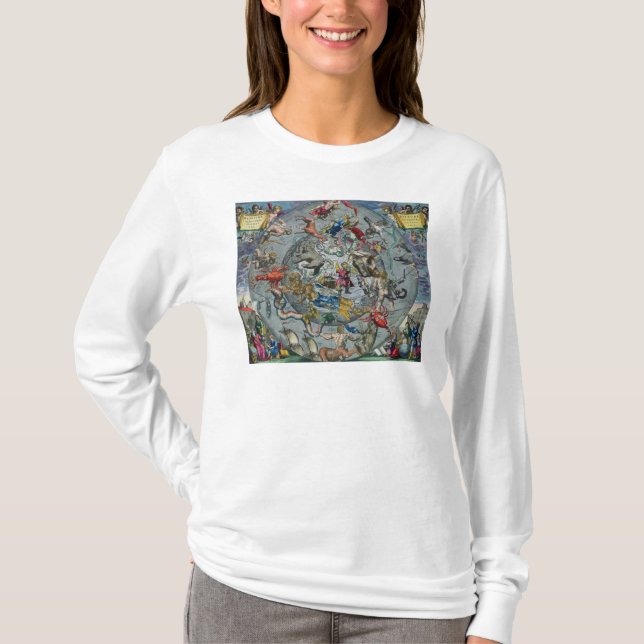 Map of Constellations of the Northern T-Shirt (Front)