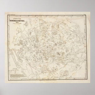Map of Constellations Poster