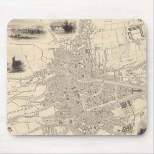 Map of Cork, Ireland Mouse Mat