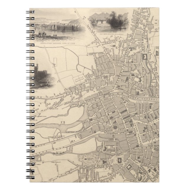 Map of Cork, Ireland Notebook (Front)
