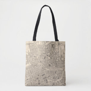 Map of Cork, Ireland Tote Bag