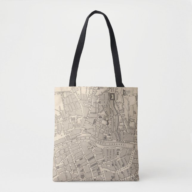 Map of Cork, Ireland Tote Bag (Front)