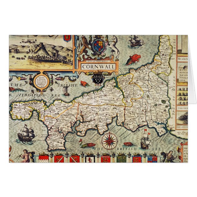 Map of Cornwall (Front Horizontal)