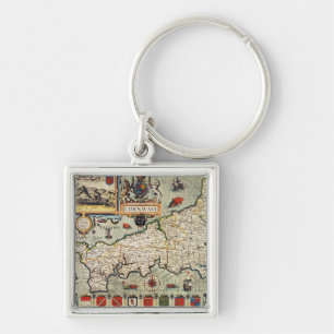 Map of Cornwall Key Ring