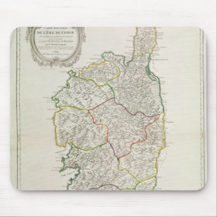 Map of Corsica Mouse Mat