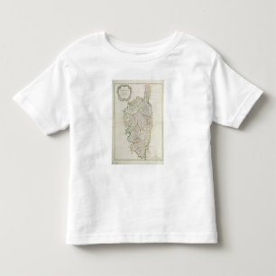 Map of Corsica Toddler T-Shirt