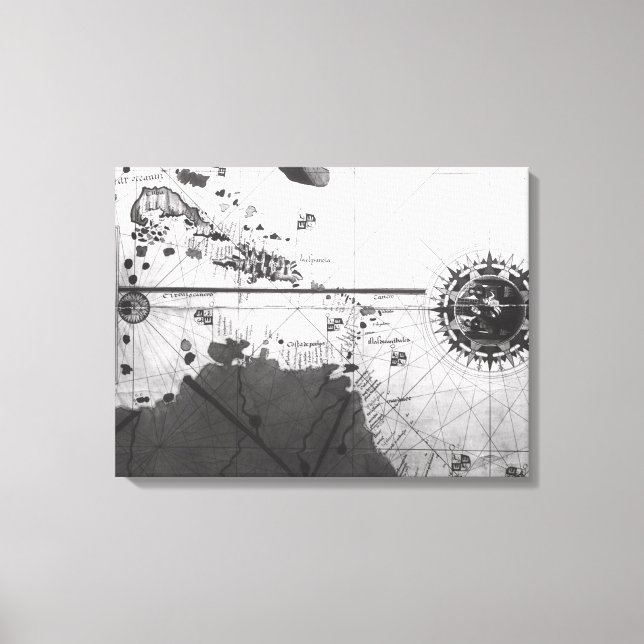 Map of countries canvas print (Front)