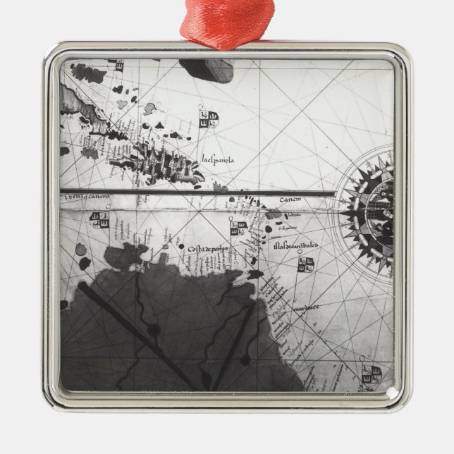 Map of countries metal tree decoration (Front)
