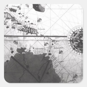 Map of countries square sticker