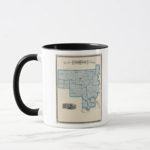 Map of Crawford County Mug