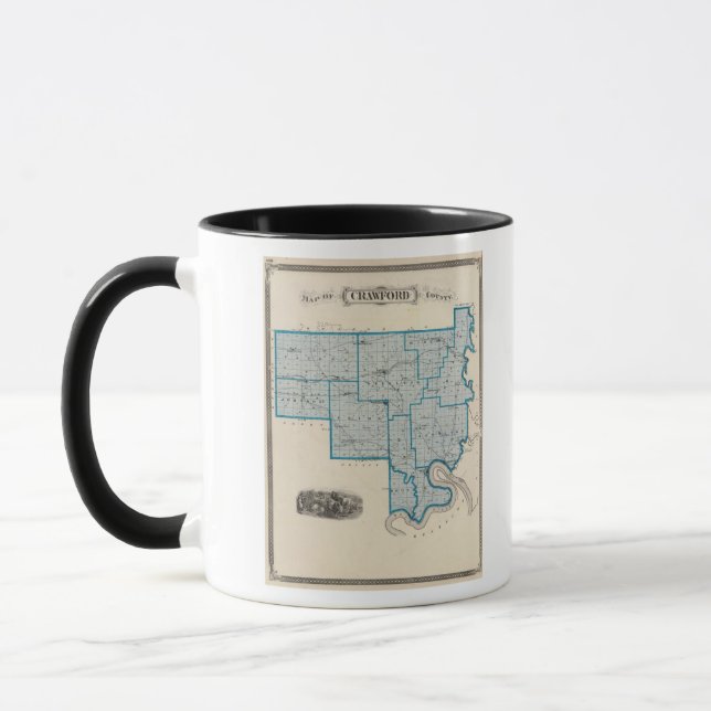 Map of Crawford County Mug (Left)