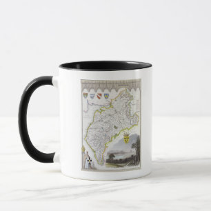 Map of Cumberland, from 'Moule's English Mug