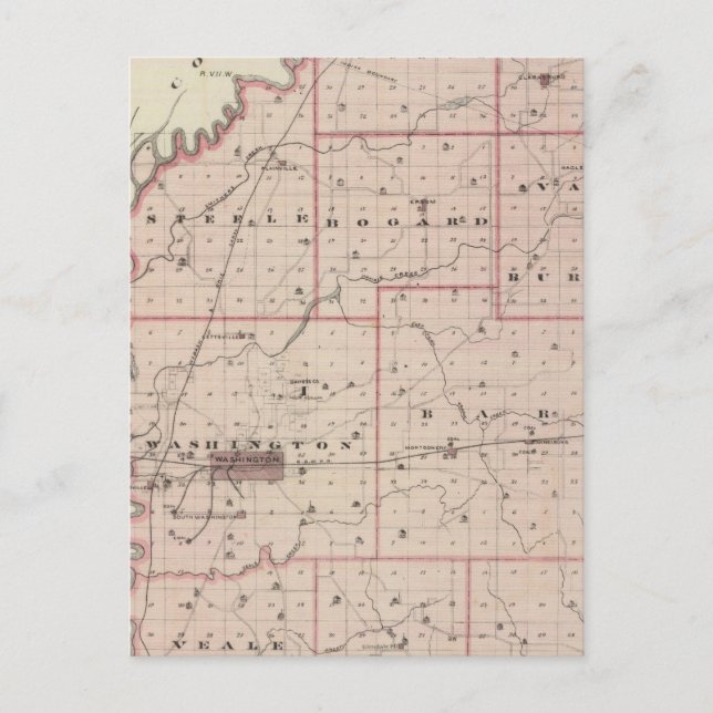 Map of Daviess County Postcard (Front)