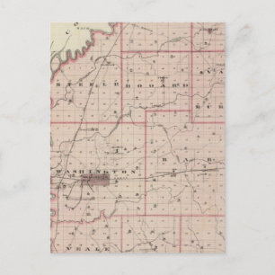 Map of Daviess County Postcard