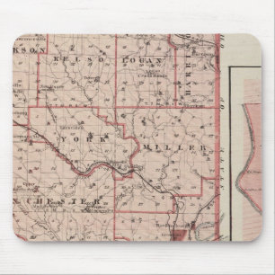 Map of Dearborn County with Greendale Mouse Mat