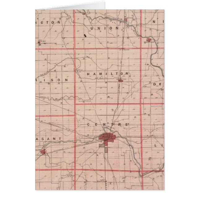 Map of Delaware County (Front)