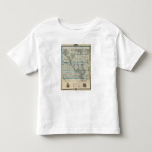 Map of Delaware County, State of Iowa Toddler T-Shirt