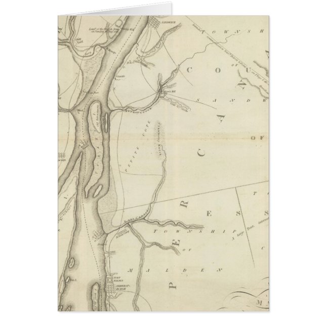 Map of Detroit River (Front)