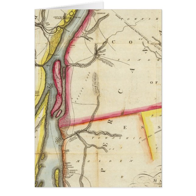 Map of Detroit River and Adjacent Country (Front)