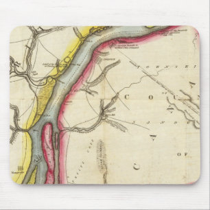 Map of Detroit River and Adjacent Country Mouse Mat