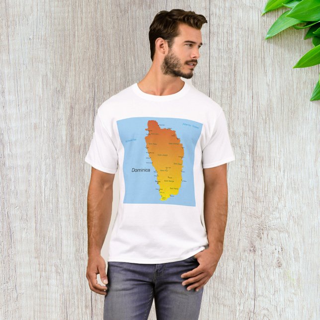 Map Of Dominica T-Shirt (Creator Uploaded)