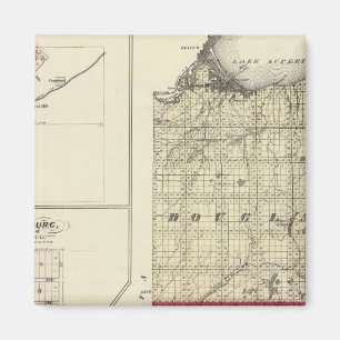 Map of Douglas and Burnett counties Magnet