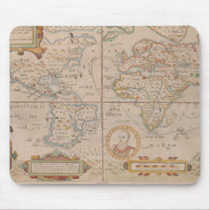 Map of Drake's Circumnavigation of the Globe Mouse Mat