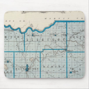 Map of Dubois County Mouse Mat