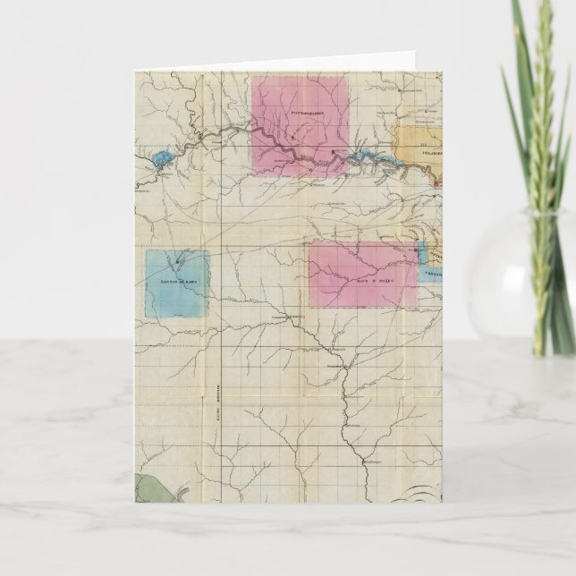 Map of Eastern Kansas Holiday Card (Front)