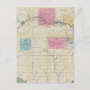 Map of Eastern Kansas Postcard