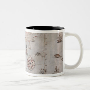 Map of Eastern North America Two-Tone Coffee Mug
