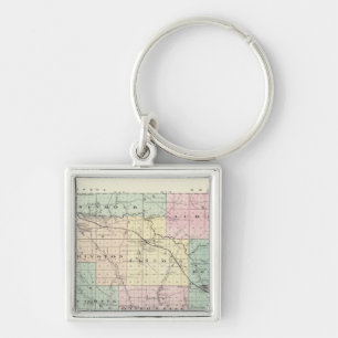 Map of Eau Claire County, State of Wisconsin Key Ring
