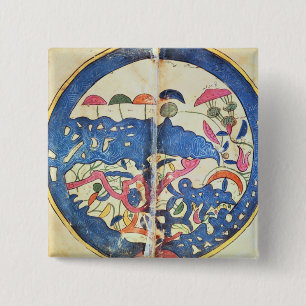 Map of Egypt, 1348 15 Cm Square Badge