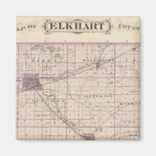 Map of Elkhart County Magnet