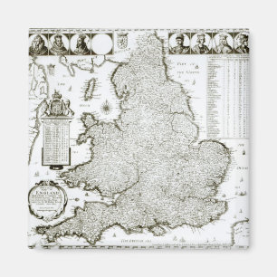 Map of England and Wales, 1644 Magnet