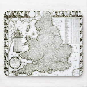 Map of England and Wales, 1644 Mouse Mat
