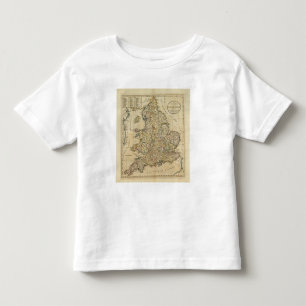 Map of England and Wales Toddler T-Shirt