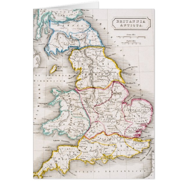 Map of England | Britannia Antiqua (Front)