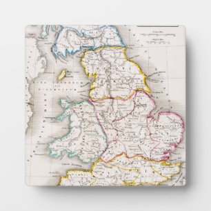 Map of England Britannia Antiqua Plaque